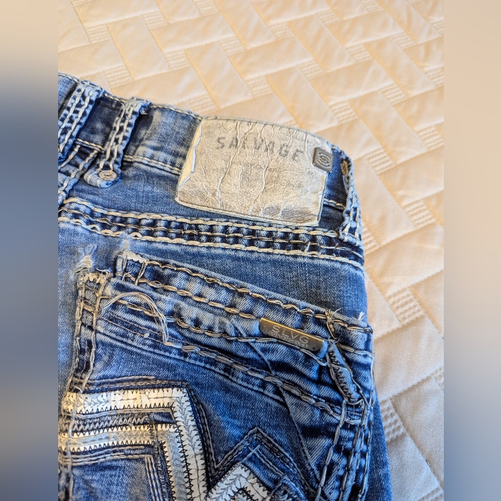 Salvage Supply Buckle Mayhem Boot Regular Fit Stretch Jean Sz. 29x32 - Picture 15 of 16